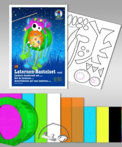 Ursus Laternen-Bastelset, rund, Monster