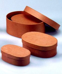 Efco ovale Papp-Schachteln, 3-teilig, 13,5-19cm, zum Basteln