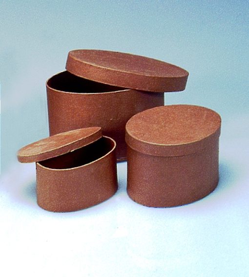 Efco ovale Papp-Schachteln, 3-teilig, zum Basteln