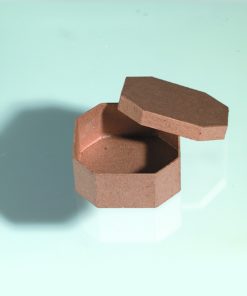 Papp-Schachtel, 9x9x4 cm, in achteckiger Form