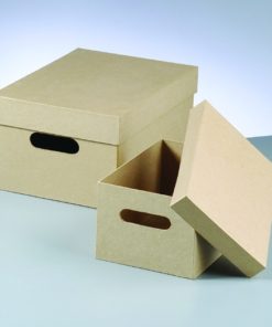 Papp-Stapelbox, 2-teilig, in rechteckiger Form