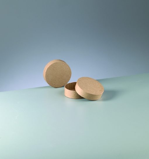 Efco runde Papp-Flachbox mini, 9,5x3 cm, zum Basteln