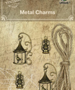 Ursus Vintage Metall Charms für Scrapbooking