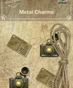 Ursus Vintage Metall Charms für Scrapbooking
