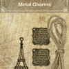 Ursus Vintage Metall Charms für Scrapbooking