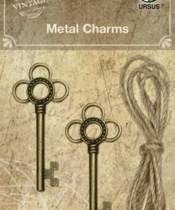 Ursus Vintage Metall Charms für Scrapbooking