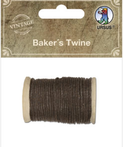 Baker's Twine, Bäckergarn zum Basteln und Gestalten, Vintage braun