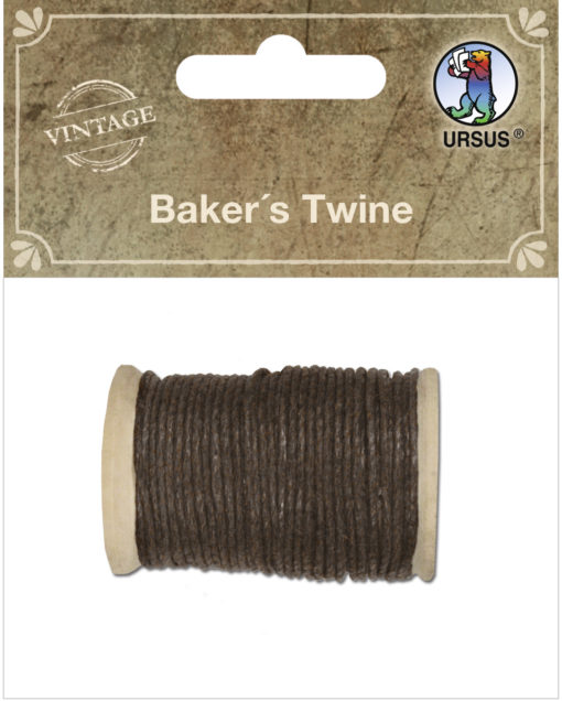 Baker's Twine, Bäckergarn zum Basteln und Gestalten, Vintage braun