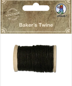 Baker's Twine, Bäckergarn zum Basteln und Gestalten, Vintage schwarz