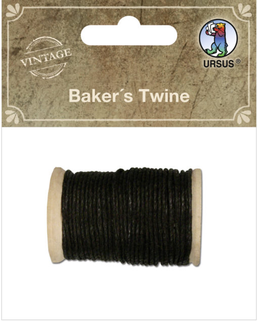 Baker's Twine, Bäckergarn zum Basteln und Gestalten, Vintage schwarz