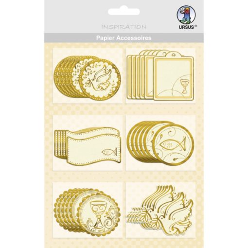 Papier-Accessoires Charity gold, zum Dekorieren