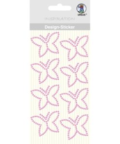 Ursus Design-Sticker Schmetterling pink