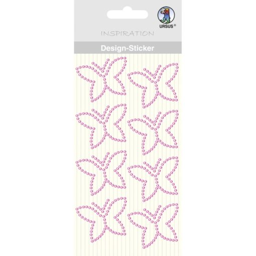 Ursus Design-Sticker Schmetterling pink