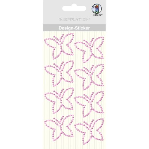 Ursus Design-Sticker Schmetterling pink