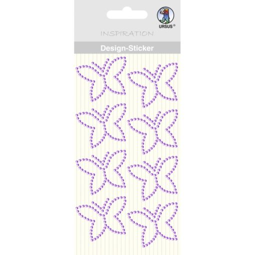 Ursus Design-Sticker Schmetterling lila
