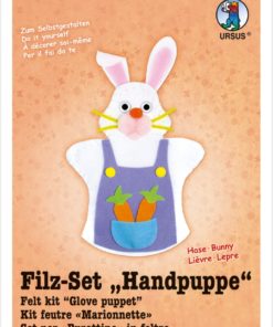 Ursus Filz-Handpuppe Hase, zum Gestalten