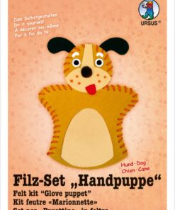 Ursus Filz-Handpuppe Hund, zum Gestalten