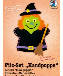 Ursus Filz-Handpuppe Hexe, zum Gestalten