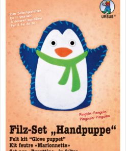 Ursus Filz-Handpuppe Pinguin, zum Gestalten