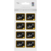 Sticker abc schwarz, zur Anlassgestaltung