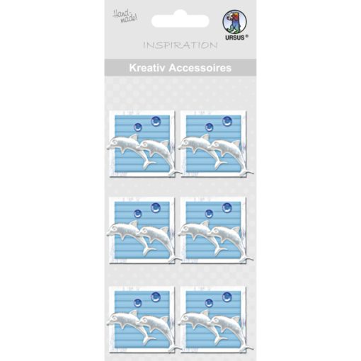 Kreativ-Accessoires Delfin in blau, zum Dekorieren