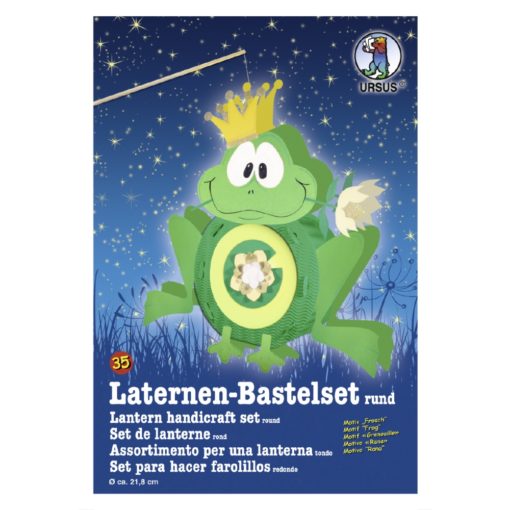 Ursus Laternen-Bastelset, rund, Frosch