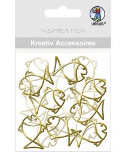 Kreativ-Accessoires Fische gold, zum Dekorieren