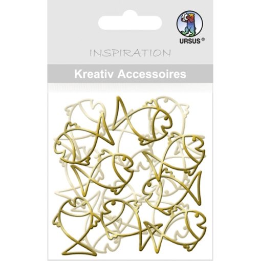 Kreativ-Accessoires Fische gold, zum Dekorieren