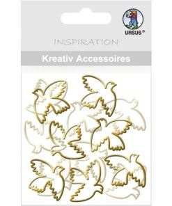 Kreativ-Accessoires Taube gold, zum Dekorieren