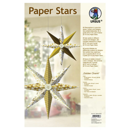 Ursus Paper Stars Papiersterne Golden Charm