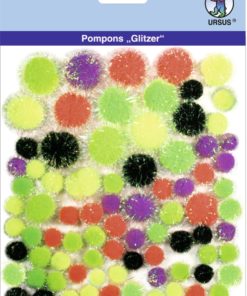 Ursus Glitzer-Pompons, Motiv 08, zum Basteln