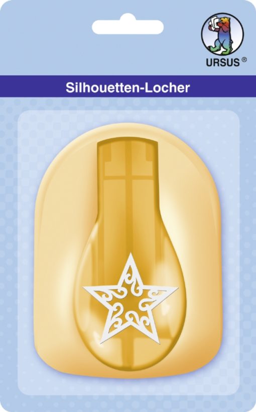 Ursus Silhouetten-Locher Stern zum Stanzen von Papier