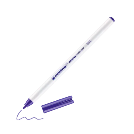 edding textilstift violett