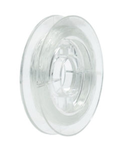 Transparenter Gummifaden zur Schmuckgestaltung, 0,5mm Ø, Rolle 10m