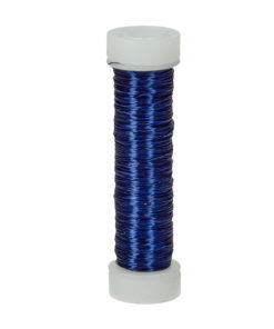 Efco Kupferdraht blau-metallic, 0,18mm Ø, Rolle 25m