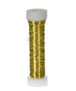 Efco Kupferdraht, messing-gold, 0,18mm Ø, Rolle 25m