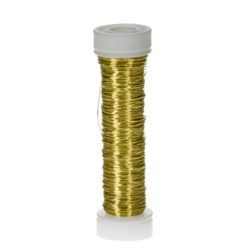 Efco Kupferdraht, messing-gold, 0,18mm Ø, Rolle 25m