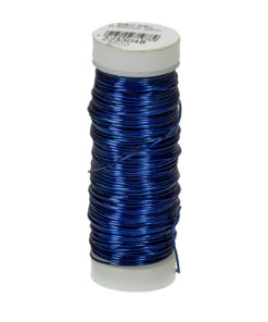 Efco Kupferdraht, 0,50mm Ø, blau-metallic, Rolle 25m