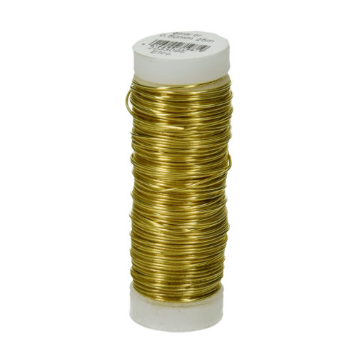 Efco Kupferdraht, messing-gold, 0,50 mm Ø, Rolle 25m
