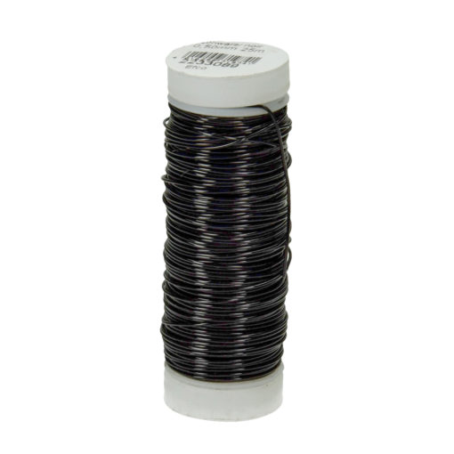 Efco Kupferdraht, schwarz-metallic, 0,50mm Ø, Rolle 25m