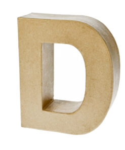 Buchstabe D aus Pappmaché