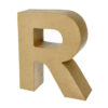 Buchstabe R aus Pappmaché