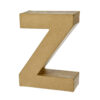 Buchstabe Z aus Pappmaché