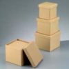Papp-Schachteln, 3-teilig, in Quader-Form