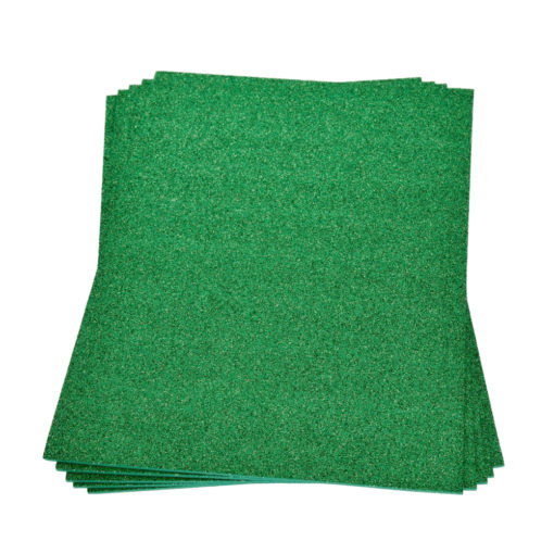 Efco Moosgummiplatte mit Glitter in grün