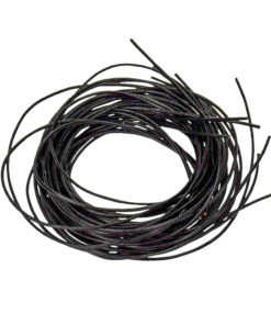 Ziegenlederband in schwarz
