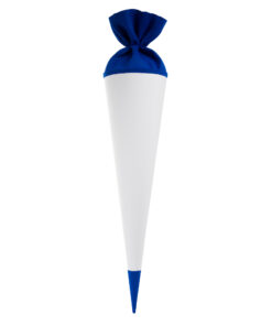 Bastelschultüte mit Filzverschluss in blau