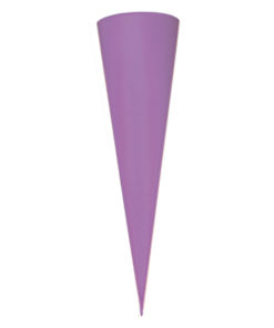 Schultüte, Rohling, rund, 70 cm in flieder