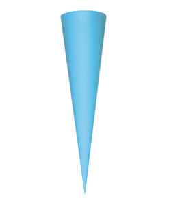 Schultüte, Rohling, rund, 70 cm in hellblau