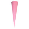 Schultüte, Rohling, rund, 70 cm in rosa
